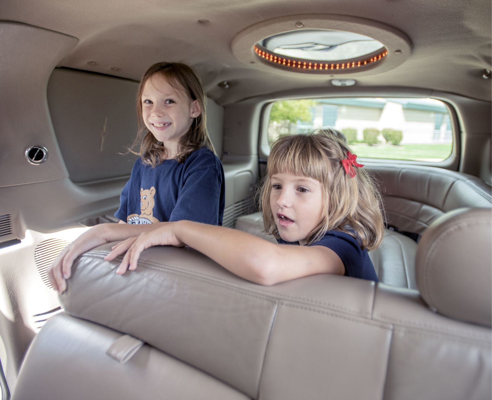Ride in limo